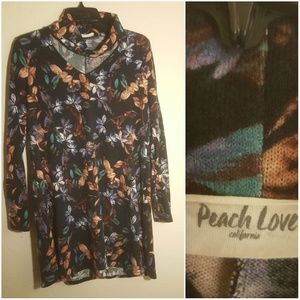 Bundle Only. Peach Love California floral dress long sleeves